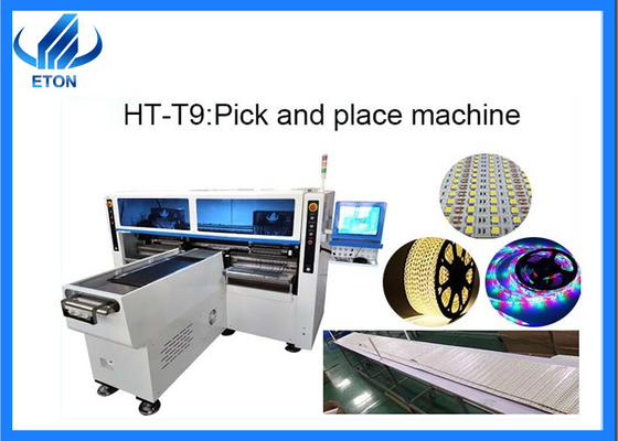 HT-T9 СМТ-машина для монтажа светодиодных полос 68 питателей и голов 500 мм/с скорость