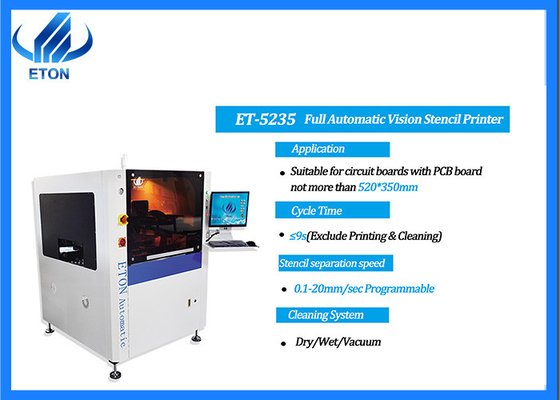 520x350 мм печать на экране ET5235 Автоматический печатный принтер для машины SMT Pick and Place