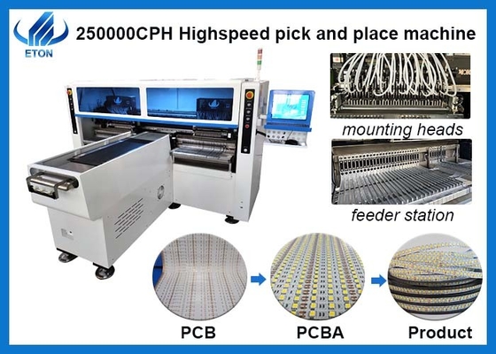 250000CPH Pick And Place Machine Full Auto SMT Line для гибкой ленты света 1M - 100M