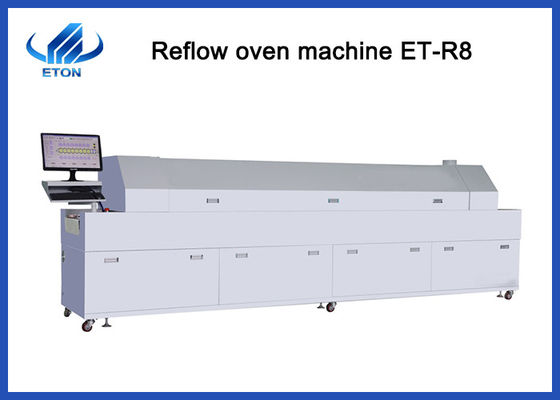 8 машина печи reflow горячего воздуха 4600mm*1000mm*1400mm SMT зон полностью