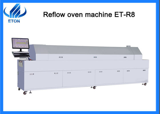 8 машина печи reflow горячего воздуха 4600mm*1000mm*1400mm SMT зон полностью
