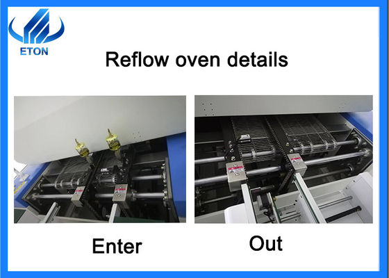 8 машина печи reflow горячего воздуха 4600mm*1000mm*1400mm SMT зон полностью