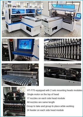 Машина HT-F7S 180K установки SMT для машины собрания PCB света прокладки 0.5M