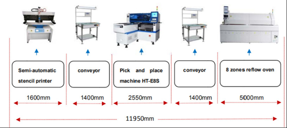 45000CPH SMT Pick And Place Machine высокоточная многофункциональная для светодиодных лампочек