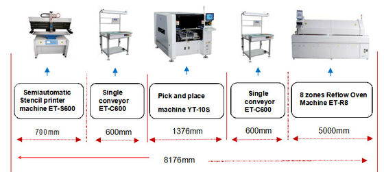 PCB 500mm МАКС SMT делая камеру SMT Mounter опознавания зрения полета машины