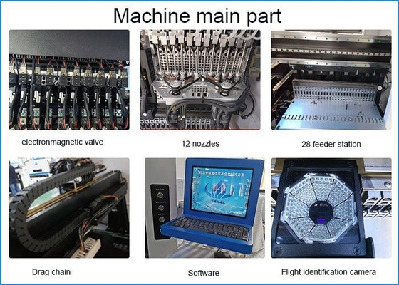 Машина 45000CPH установки 0402 SMT с главной машиной собрания PCB 10