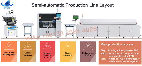 Выбор YT402 высокоскоростной SMT и обломок Mounter СИД машины места для линии PCB